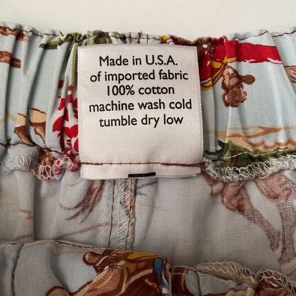 Original Cowboy Pajamas men’s pants size Medium. . Pattern: Home on the Range - Picture 7 of 15